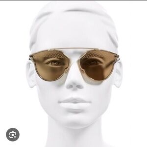 Christian Dior So Real Studded Sunglasses in Gold
